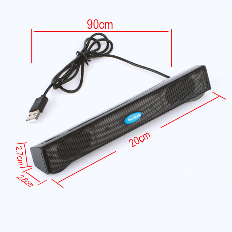 Factory direct supply USB computer small stereo plug and play notebook desktop long speaker mini stereo