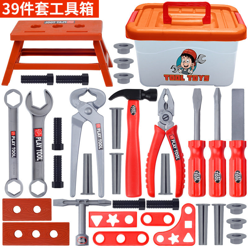 Play house toy toolbox suit baby screwdriver electric drill electric saw maintenance simulation tool children's toys