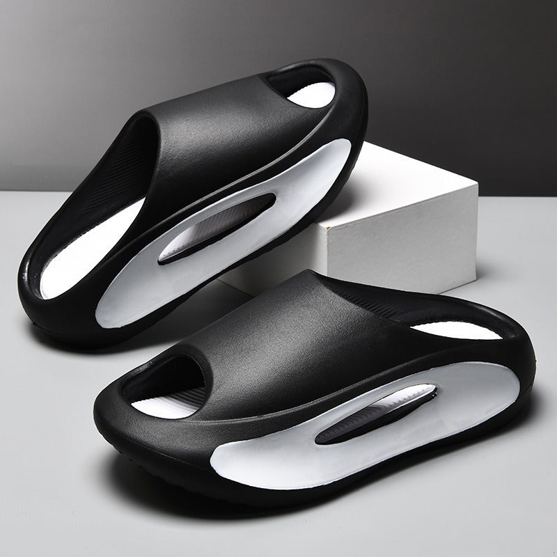 Summer 2025 New Eva Slippers for Men, Thick-Soled, Non-Slip, Wear-Resistant Sandals for Women, Comfortable Beach Shoes for Outdoor Wear