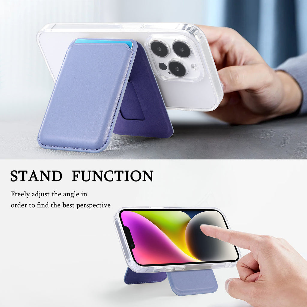 Suitable for iPhone 17 Strong Magnetic Magsafe Card Holder Official Color Multi-Functional Stand Storage Wallet Clip