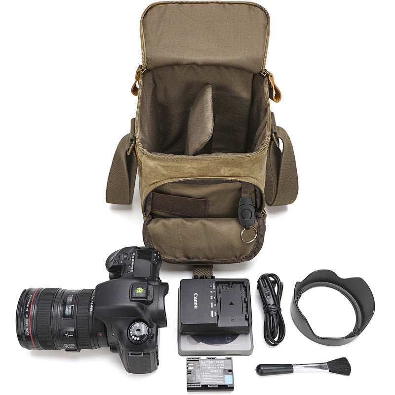 Factory Direct Sales of New Men's Shoulder Digital Bags, Wear-Resistant Fabrics, Suitable for Various Digital Devices, Shoulder Camera Bags