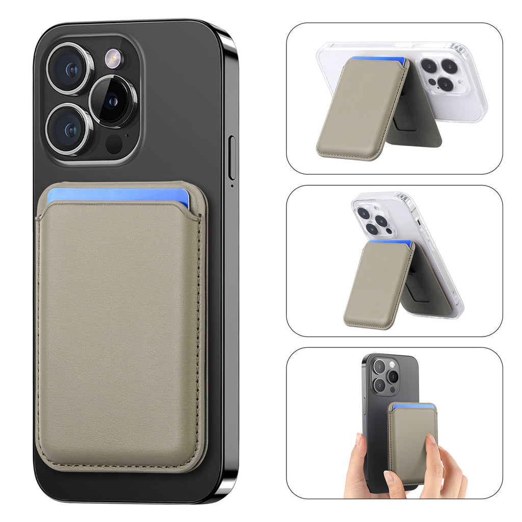 Suitable for iPhone 17 Strong Magnetic Magsafe Card Holder Official Color Multi-Functional Stand Storage Wallet Clip