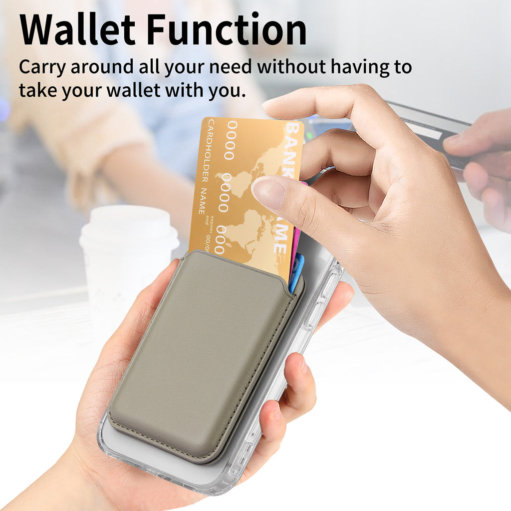 Suitable for iPhone 17 Strong Magnetic Magsafe Card Holder Official Color Multi-Functional Stand Storage Wallet Clip