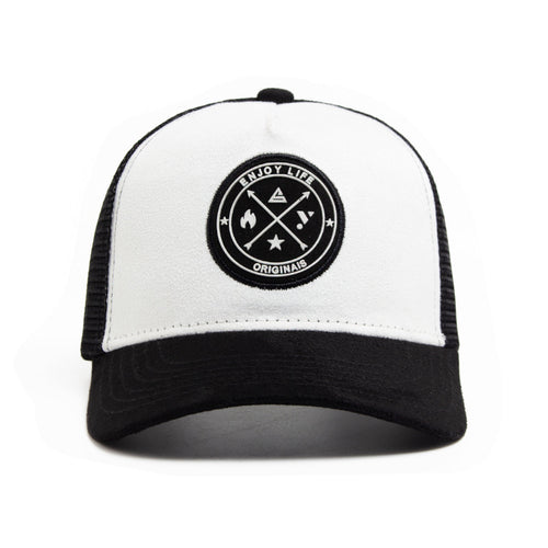 Summer Round Label Suede Baseball Cap Men's Mesh All-match Sunshade Women's Hip-hop Hat Trendy Foreign Trade Explosions in stock