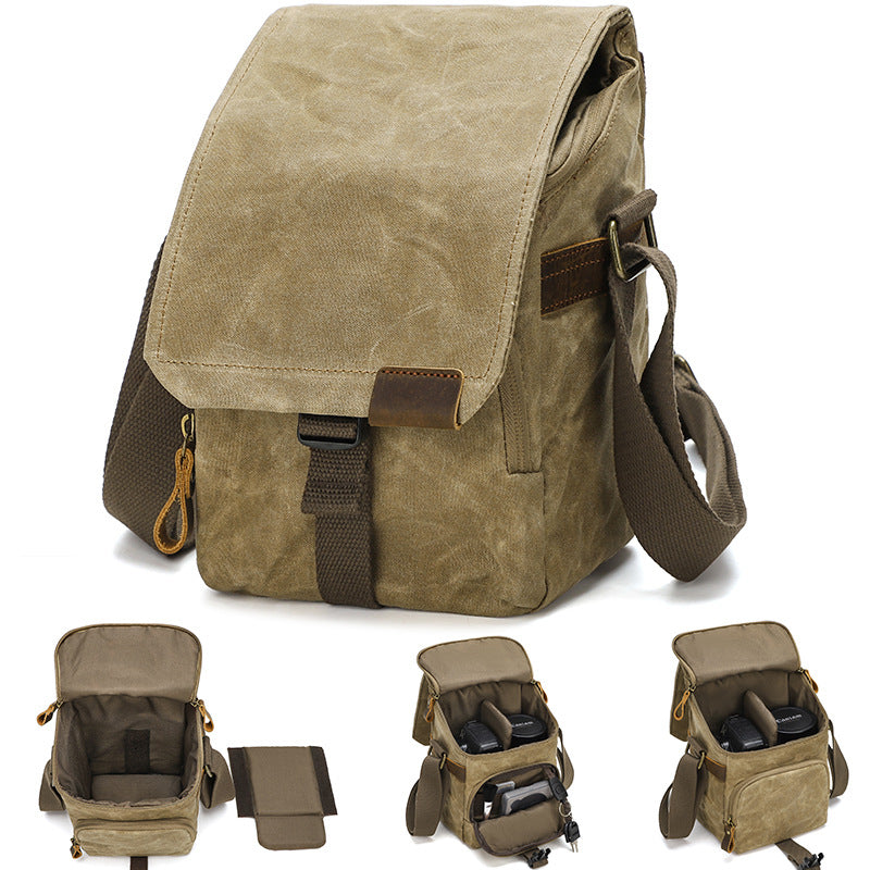 Factory Direct Sales of New Men's Shoulder Digital Bags, Wear-Resistant Fabrics, Suitable for Various Digital Devices, Shoulder Camera Bags