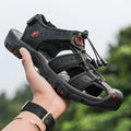 Amazon Summer Explosions Large Dock Layer Cowhide Casual Shoes Breathable Non-slip Quick-dry Outdoor Beach Sandals Men's Shoes