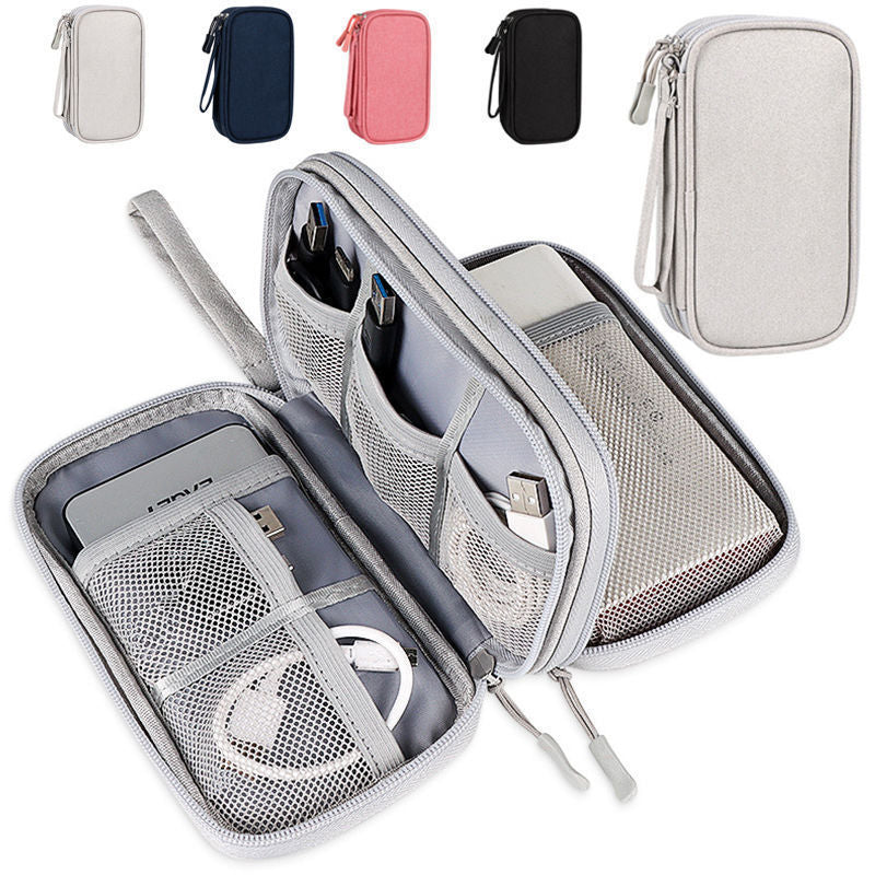 Data cable storage bag charger mobile power charging cable bag box digital finishing bag U disk headset hard disk