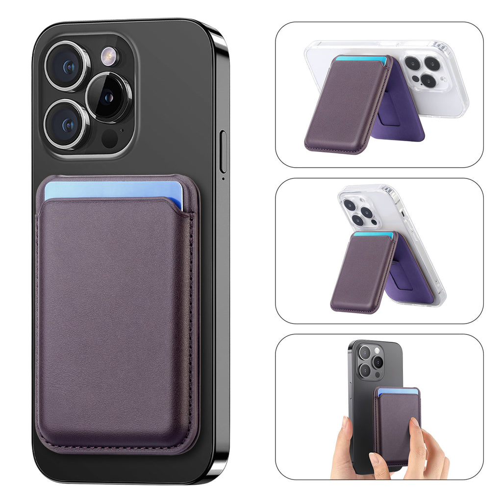 Suitable for iPhone 17 Strong Magnetic Magsafe Card Holder Official Color Multi-Functional Stand Storage Wallet Clip
