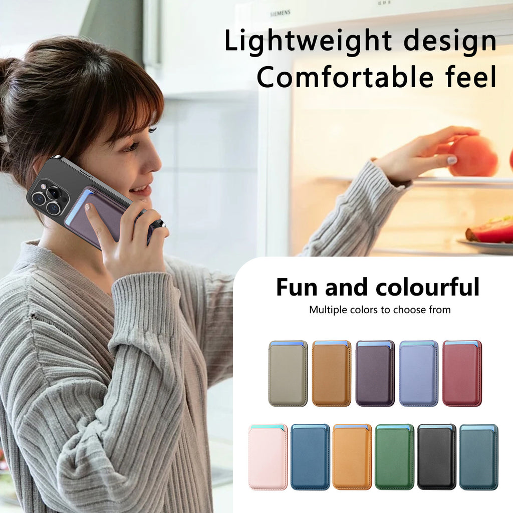 Suitable for iPhone 17 Strong Magnetic Magsafe Card Holder Official Color Multi-Functional Stand Storage Wallet Clip