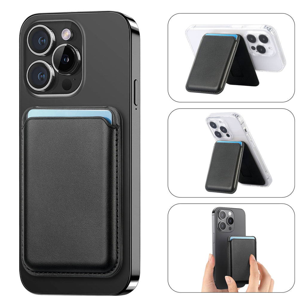 Suitable for iPhone 17 Strong Magnetic Magsafe Card Holder Official Color Multi-Functional Stand Storage Wallet Clip