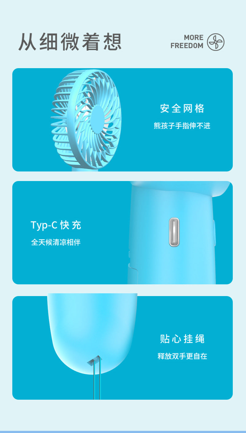 Brreze pro rechargable portable mini fan