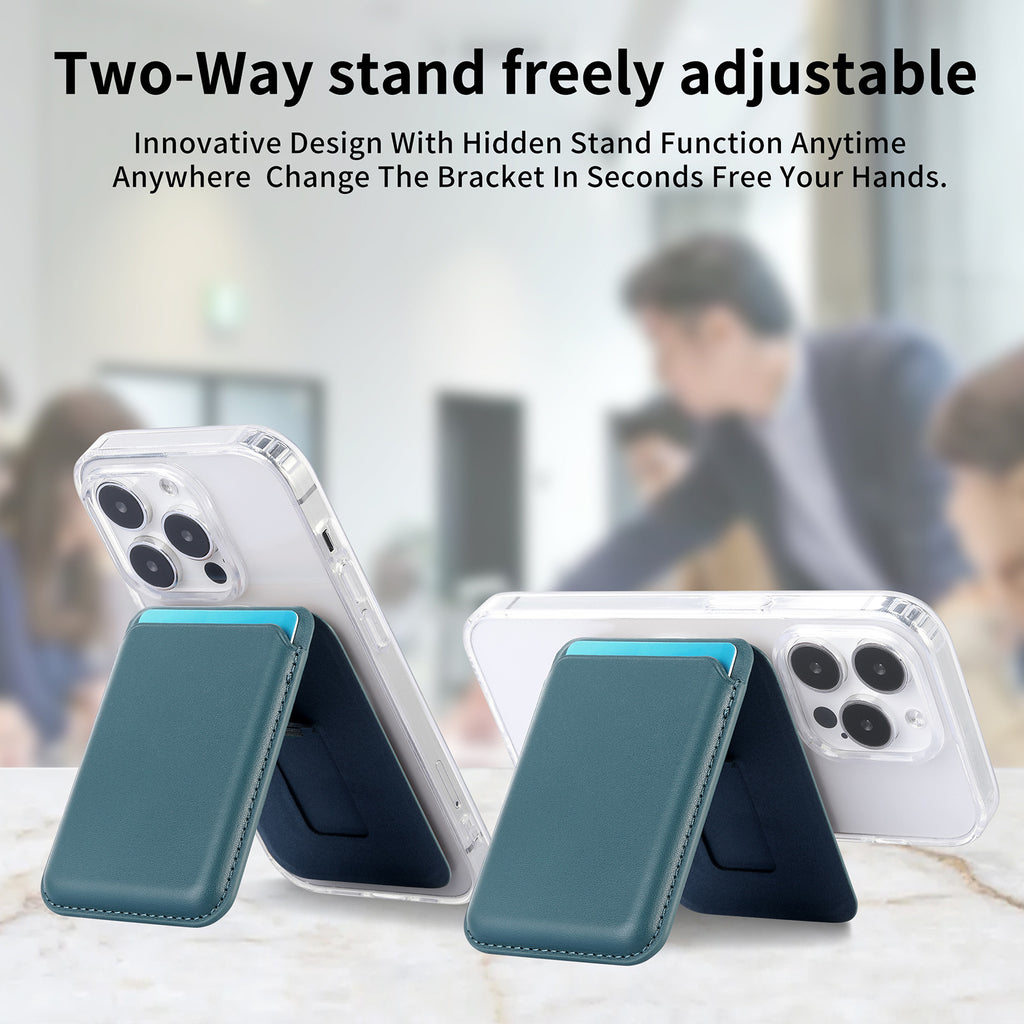 Suitable for iPhone 17 Strong Magnetic Magsafe Card Holder Official Color Multi-Functional Stand Storage Wallet Clip