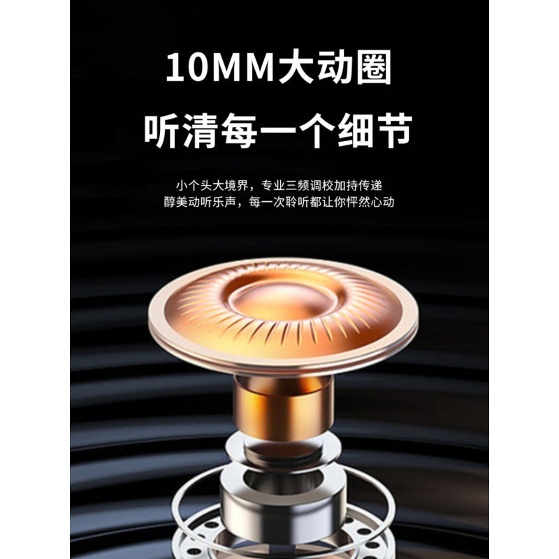 Non-In-Ear Wired Earphones Digital Earphones Typec High-Quality Desktop Earphones Round Hole Extra Long Extension Cord