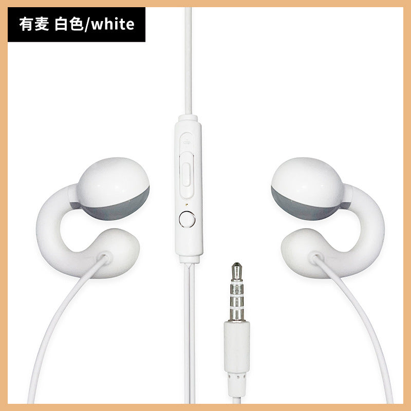 Non-In-Ear Wired Earphones Digital Earphones Typec High-Quality Desktop Earphones Round Hole Extra Long Extension Cord