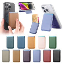 Suitable for iPhone 17 Strong Magnetic Magsafe Card Holder Official Color Multi-Functional Stand Storage Wallet Clip